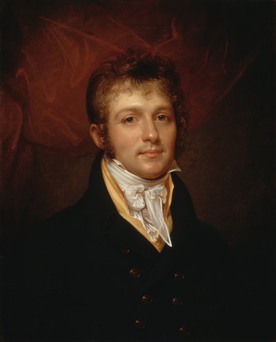 Portret van Edward Shippen Burd uit Philadelphia door Rembrandt Peale